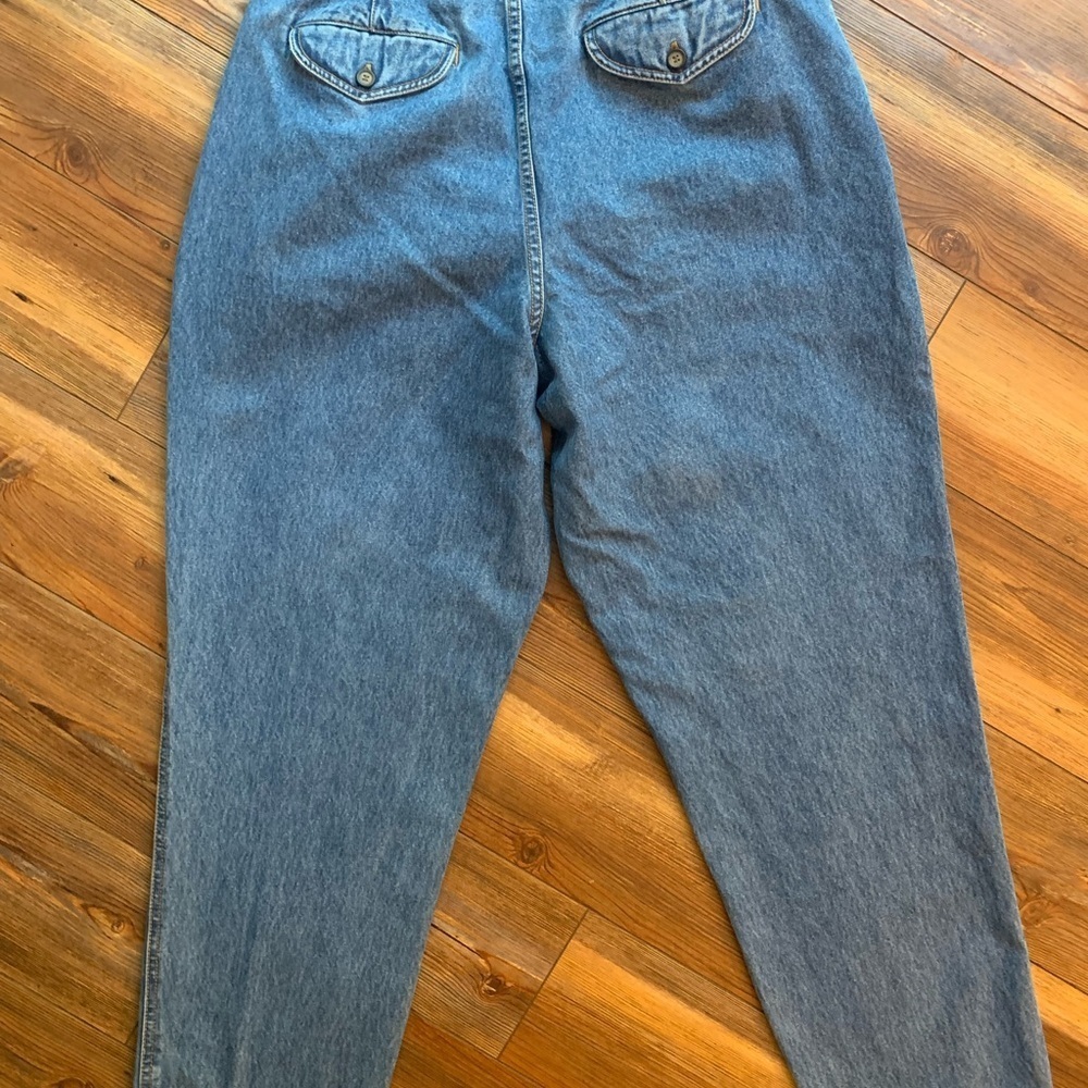 Vintage 1980’s Westport Denim High Waisted Mom Jeans Pleated Front Size 14 RARE - Picture 11 of 12